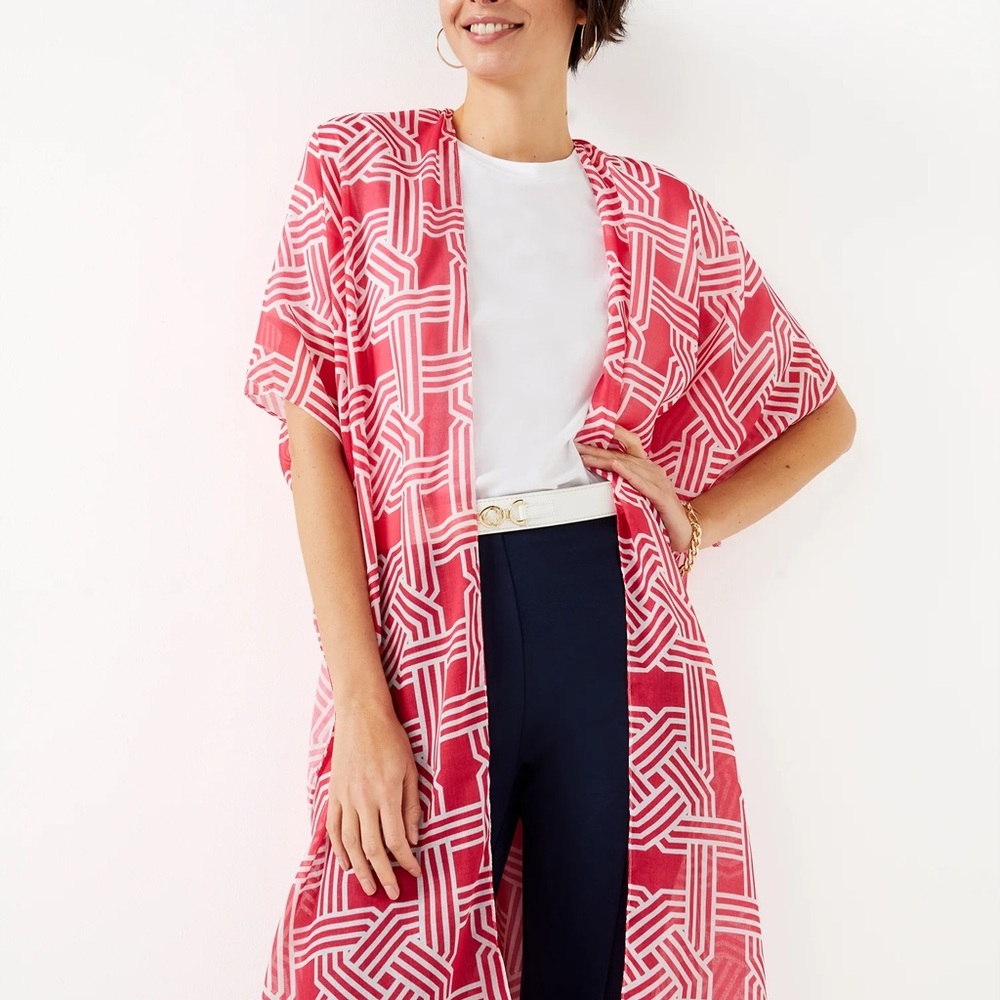 NWT CWonder Geometric Kimono